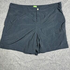 Sid Mashburn Mens Shorts Swim Trunks Navy Blue Lined Size 36 Measure 35 Button